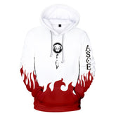 Erwachsene One Piece Portgas·D· Ace Hoodie Kapuzenpullover für Alltag